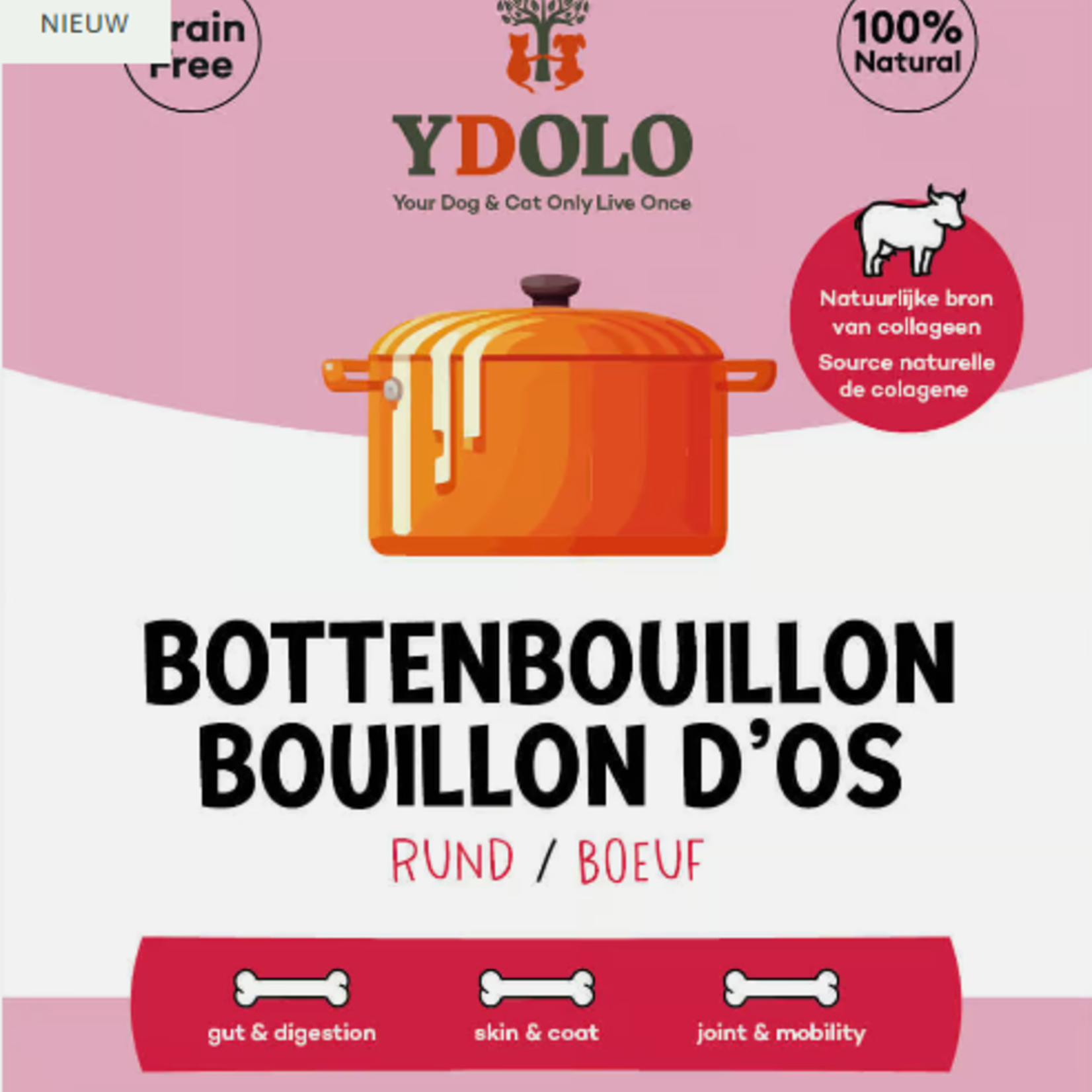 YDOLO YDOLO Bottenbouillon  BIO Rund 230ml