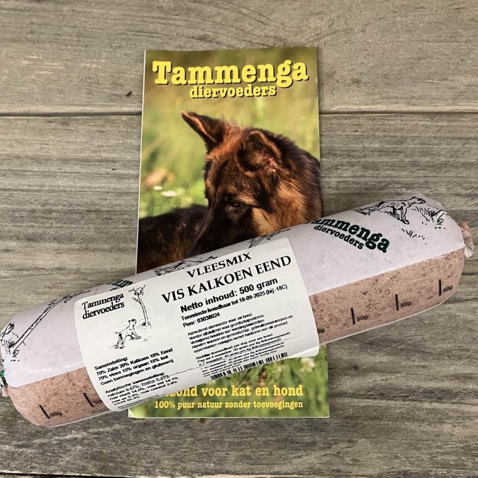Tammenga Tammenga Vleesmix vis - kalkoen - eend 500 gram