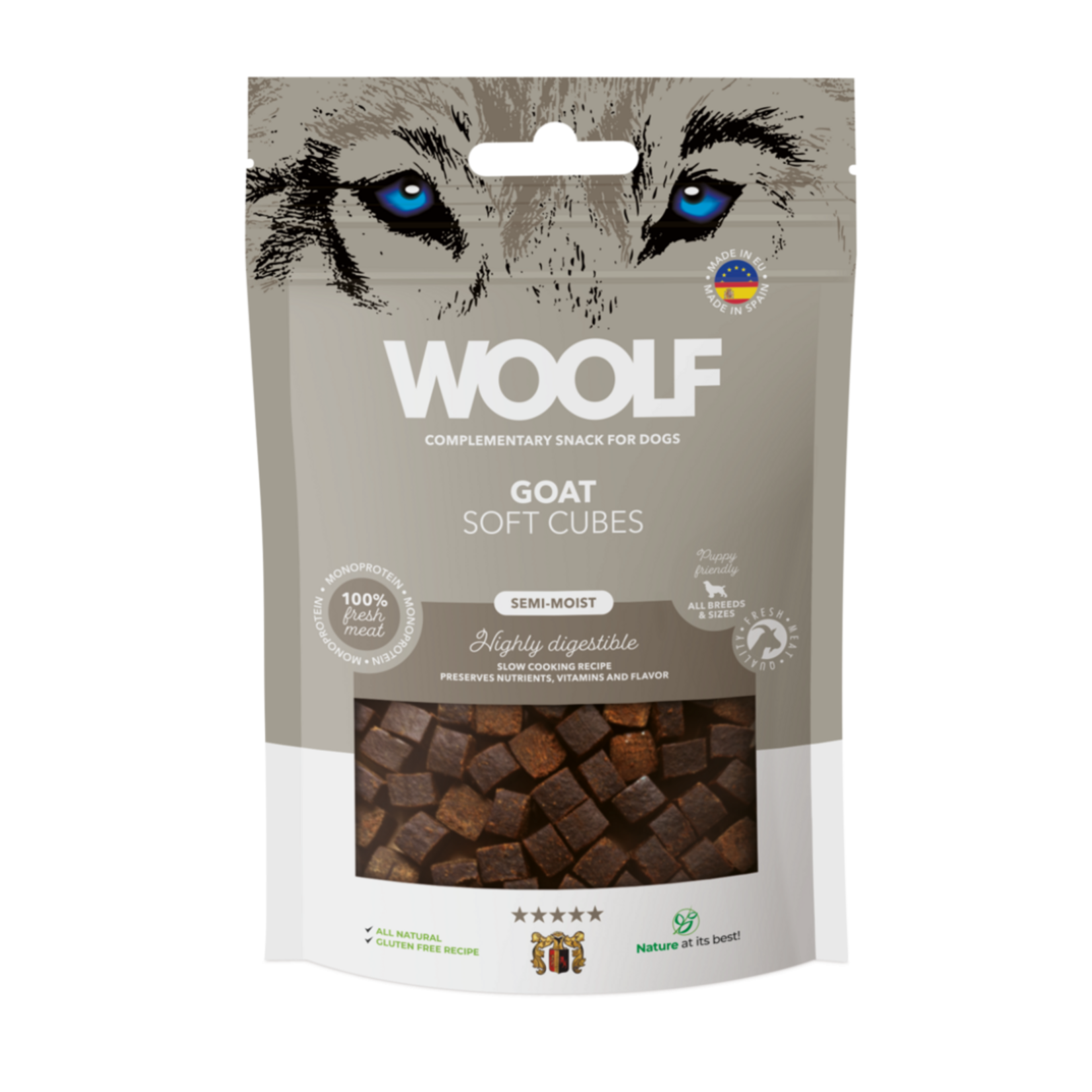 Woolf Woolf Soft cubes Goat 100gram