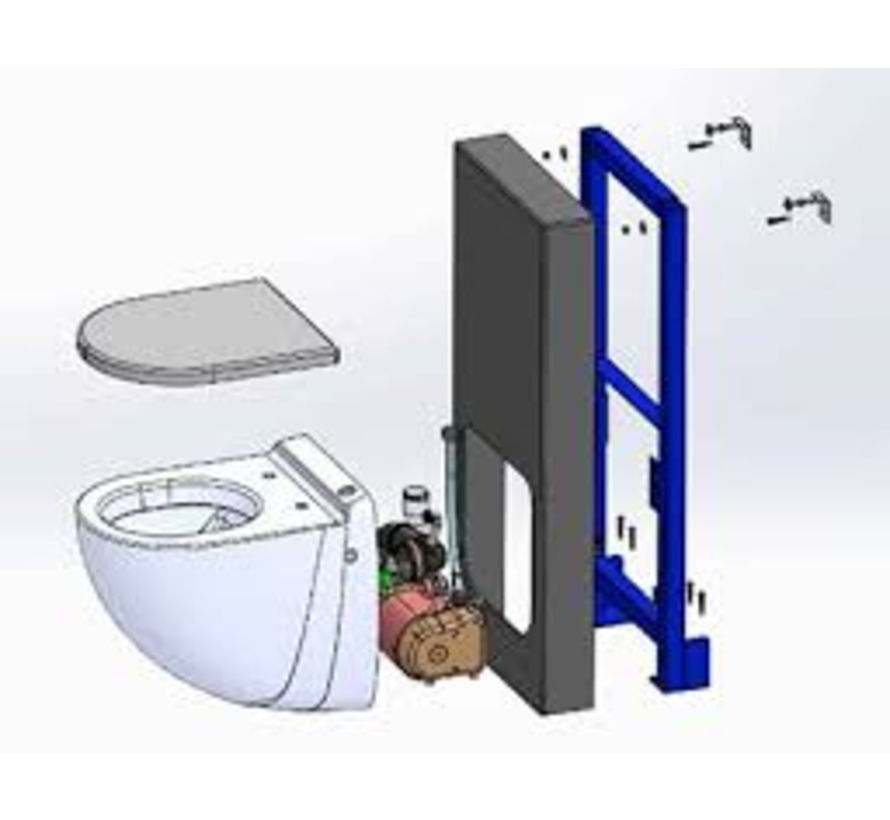 WC mit integrierter Hebeanlage Sani-Wand Plus