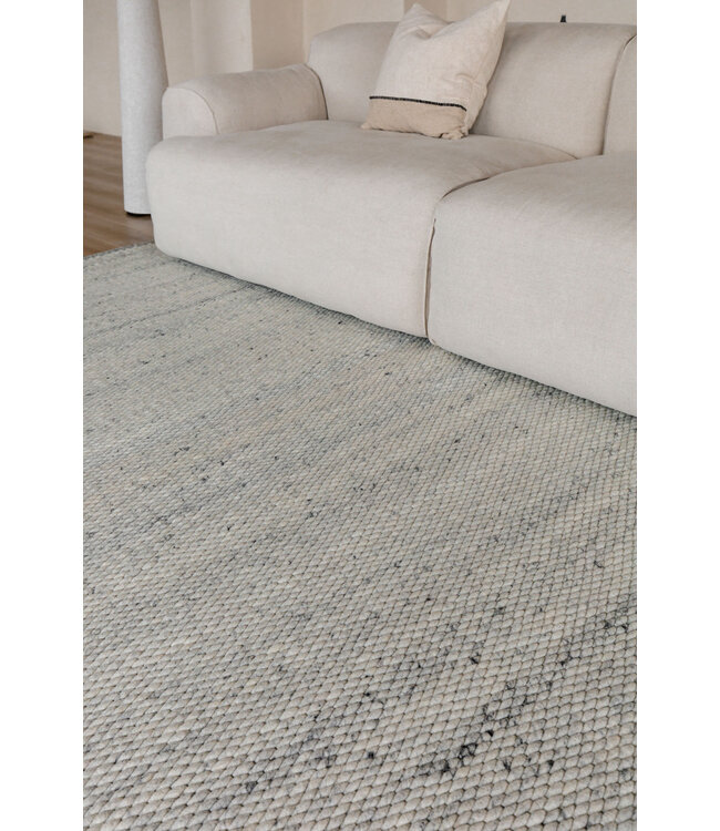 Eva Interior  Wollen Vloerkleed Novara beige/grijs