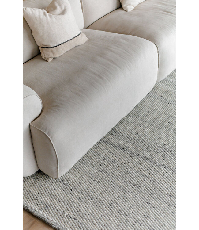 Eva Interior  Wollen Vloerkleed Novara beige/grijs
