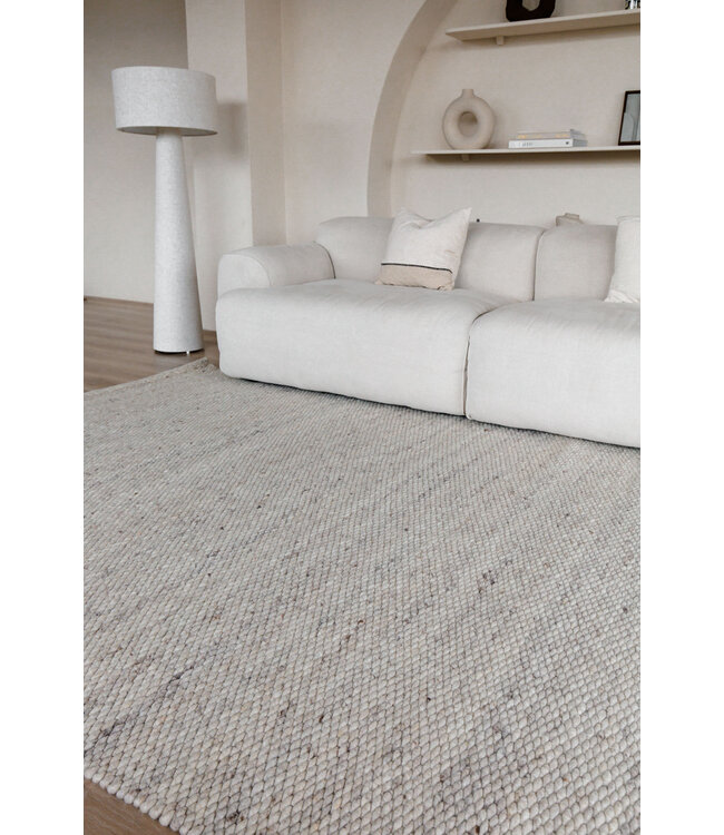 Eva Interior  Wollen Vloerkleed Novara beige/taupe