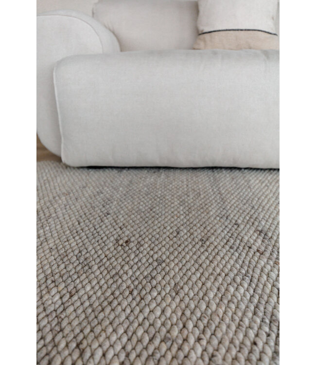 Eva Interior  Wollen Vloerkleed Novara beige/taupe