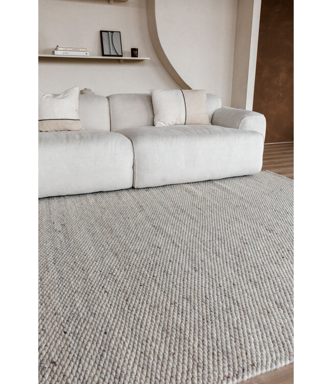 Eva Interior  Wollen Vloerkleed Novara beige/taupe