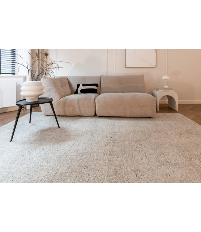 Interieur05  Berber Wollen Vloerkleed Nador licht grijs