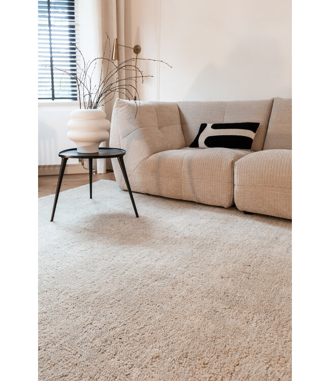 Interieur05  Berber Wollen Vloerkleed Nador licht grijs