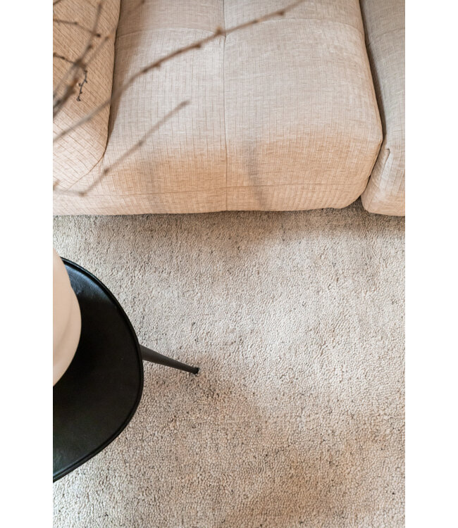 Interieur05  Berber Wollen Vloerkleed Nador licht grijs