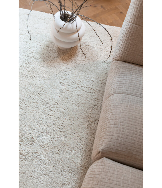 Interieur05  Berber Wollen Vloerkleed Nador ivoor wit