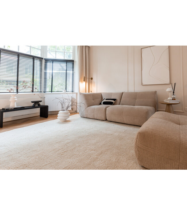 Interieur05  Berber Wollen Vloerkleed Nador ivoor wit