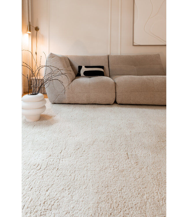 Interieur05  Berber Wollen Vloerkleed Nador ivoor wit