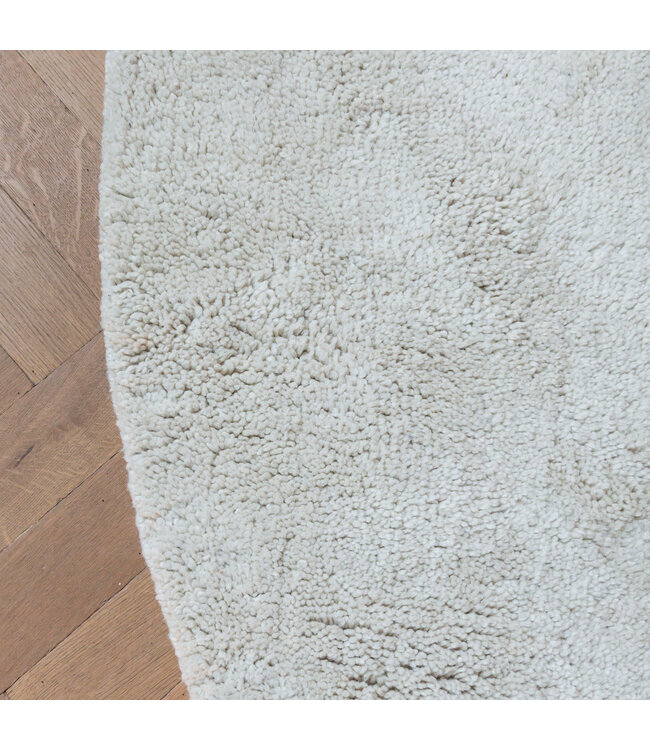Interieur05  Rond Berber Wollen Vloerkleed Nador ivoor wit