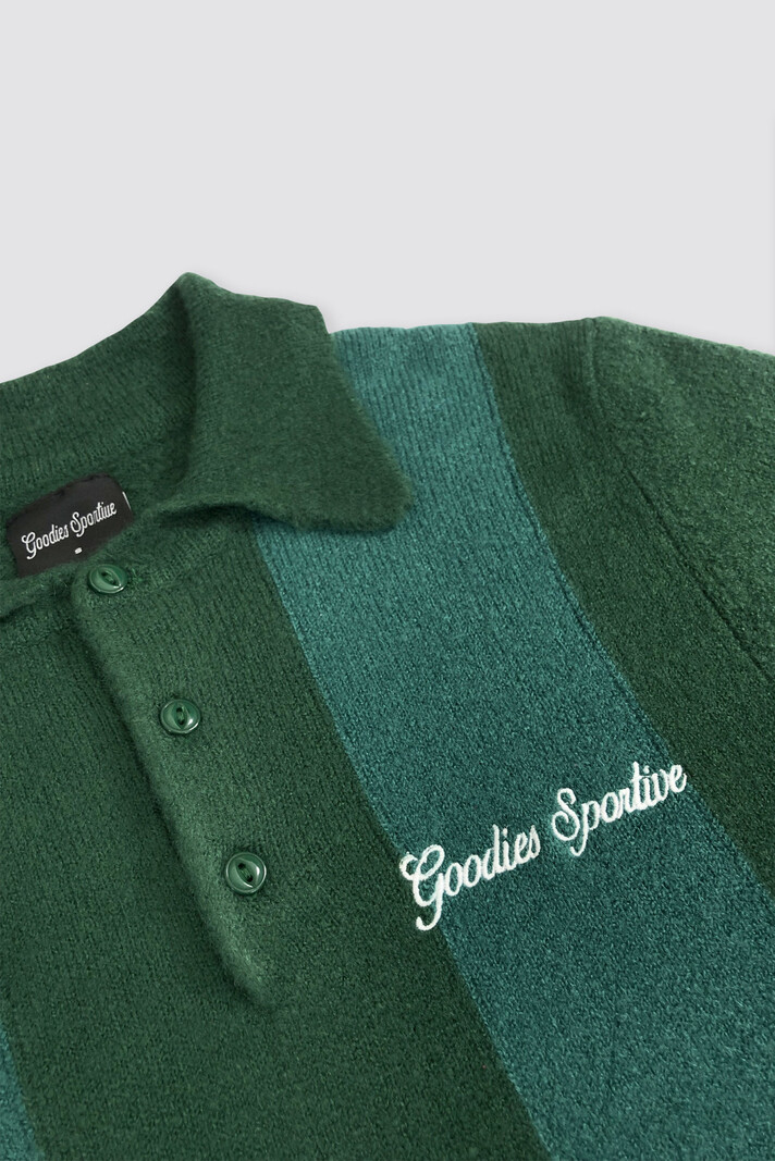 Goodies Sportive goodies sportive knitted polo long sleeve bowling