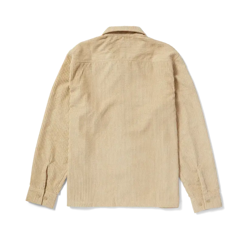 HUF HUF cornelius zip shirt oatmeal