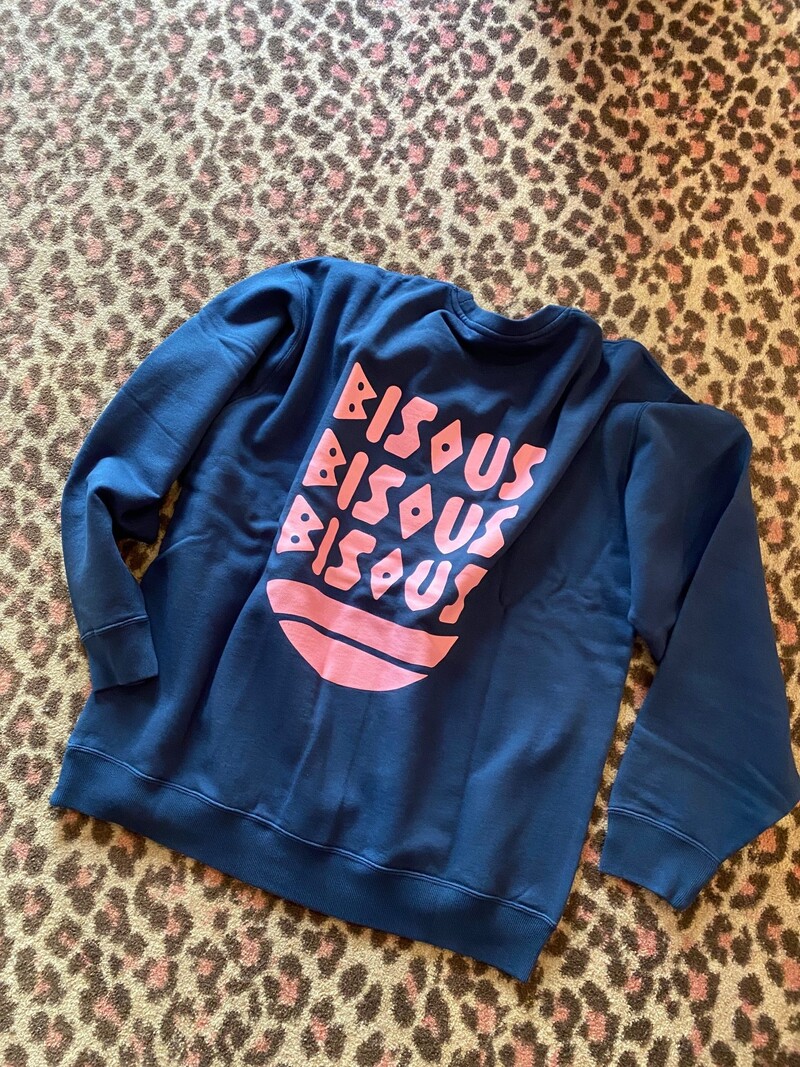 Bisous Bisous BISOUS cap d'adge sweat navy