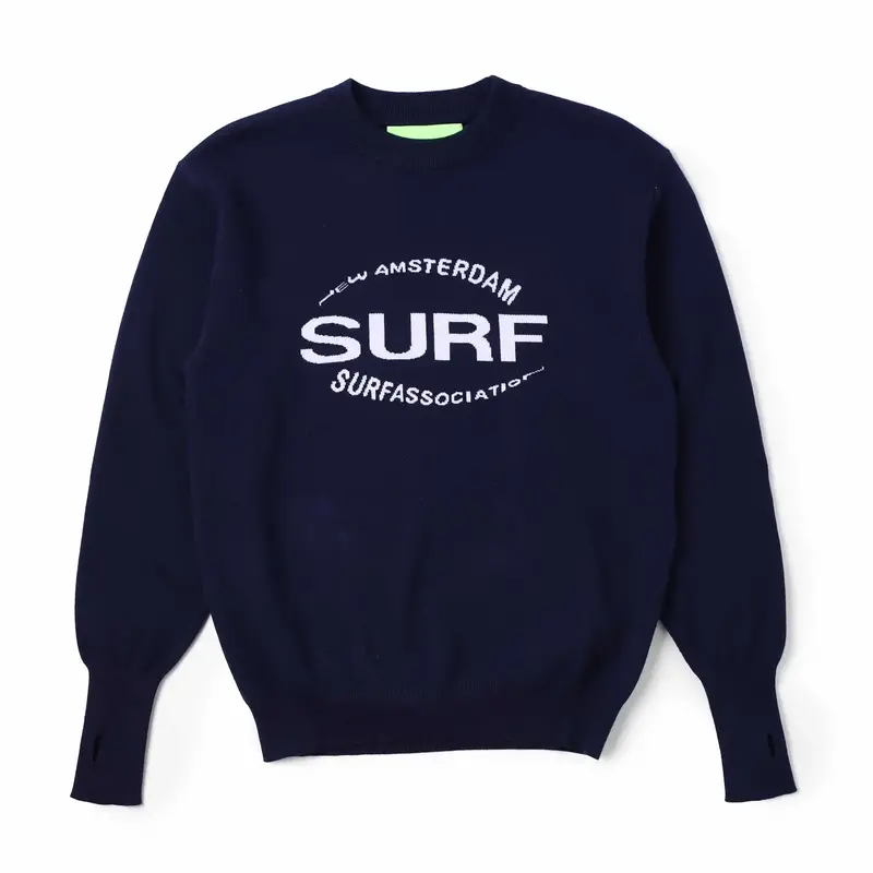 New Amsterdam NASA surf crew knit - navy