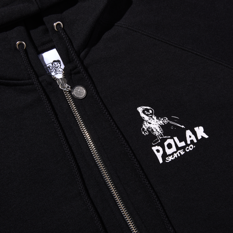 Polar POLAR default zip hoodie reaper - black