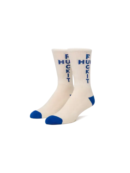 HUF HUF strike trough crew sock - bone