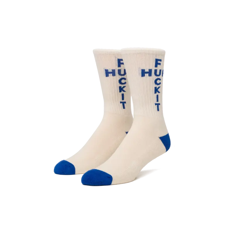 HUF HUF strike trough crew sock - bone