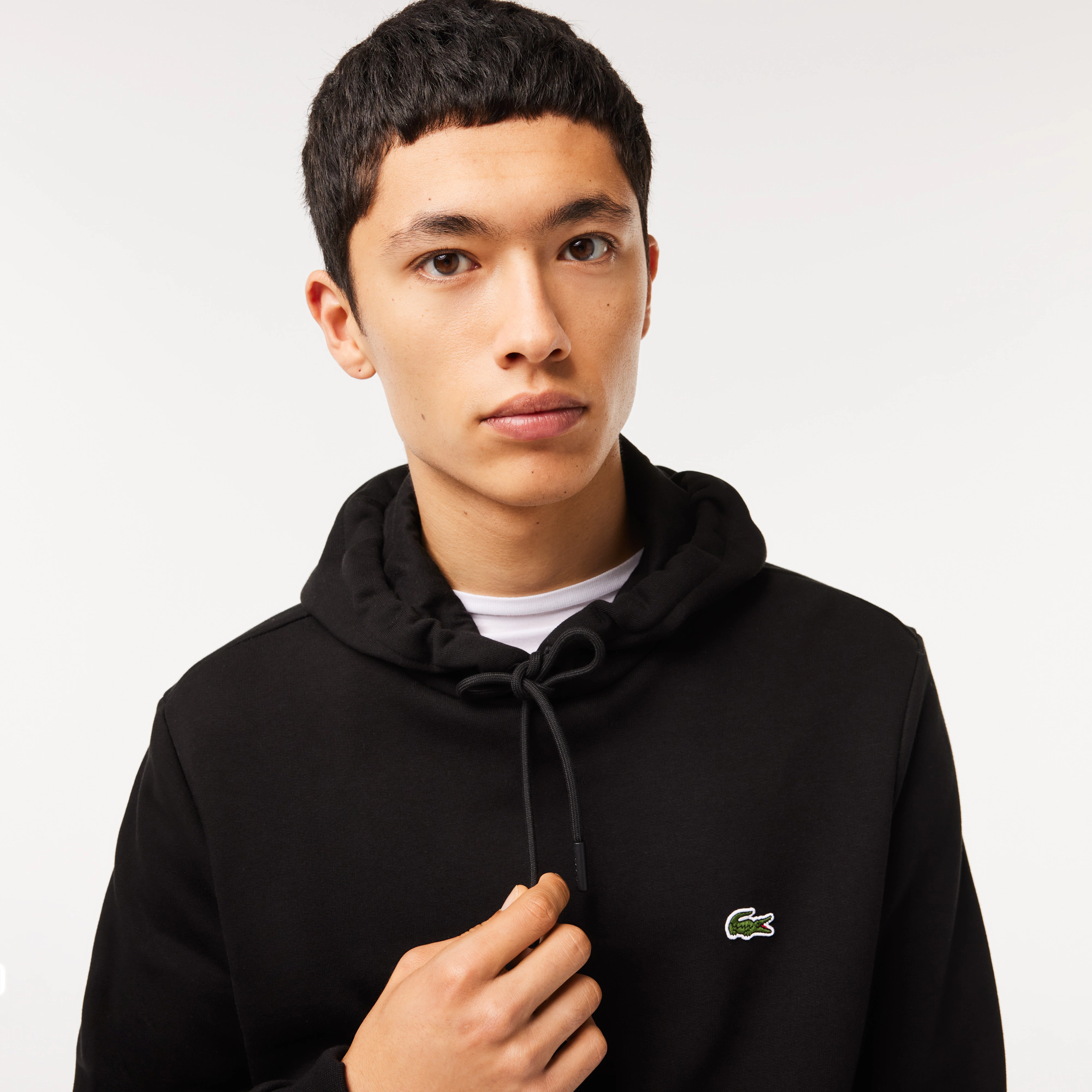 LACOSTE LACOSTE sweat hoodie - black sh9623