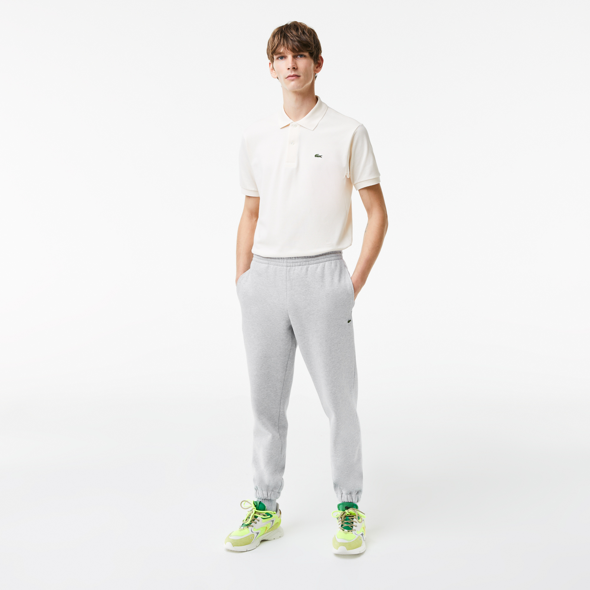 LACOSTE LACOSTE tracksuit trousers - xh9610 silver chine