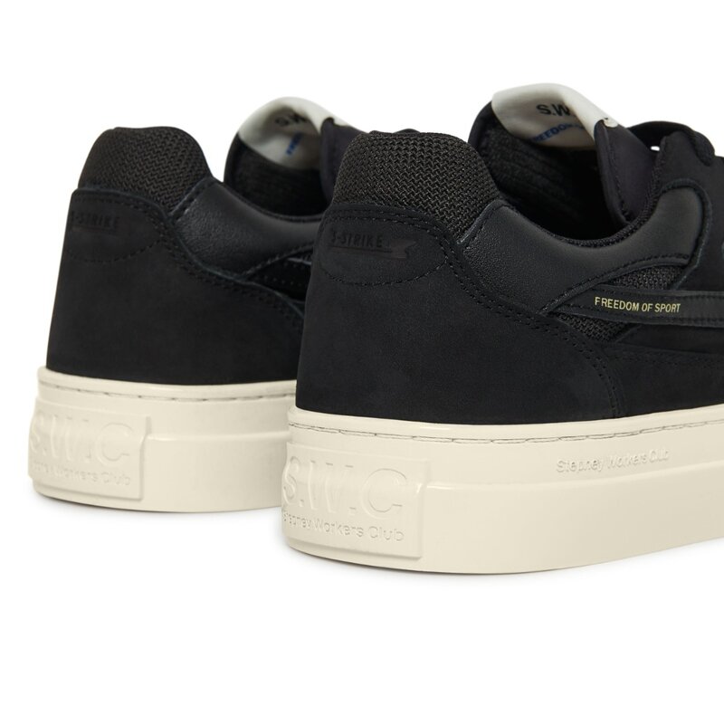 Stepney Workers Club S.W.C pearl s-strike nubuck mix - blk/blk