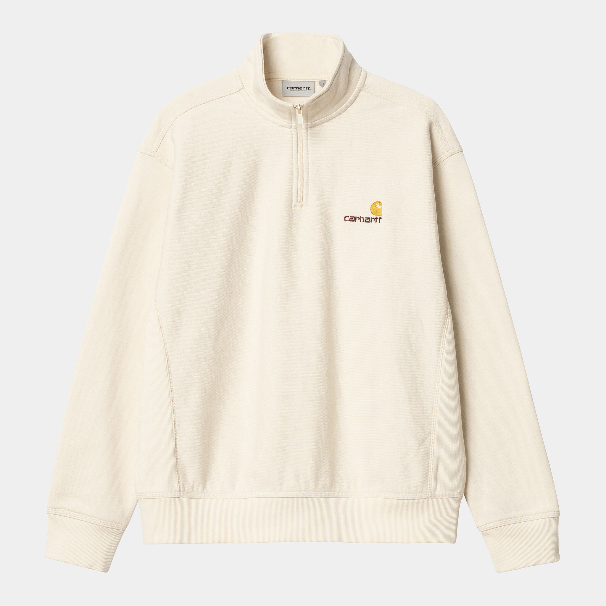 CARHARTT WIP CARHARTT half zip american script - natural