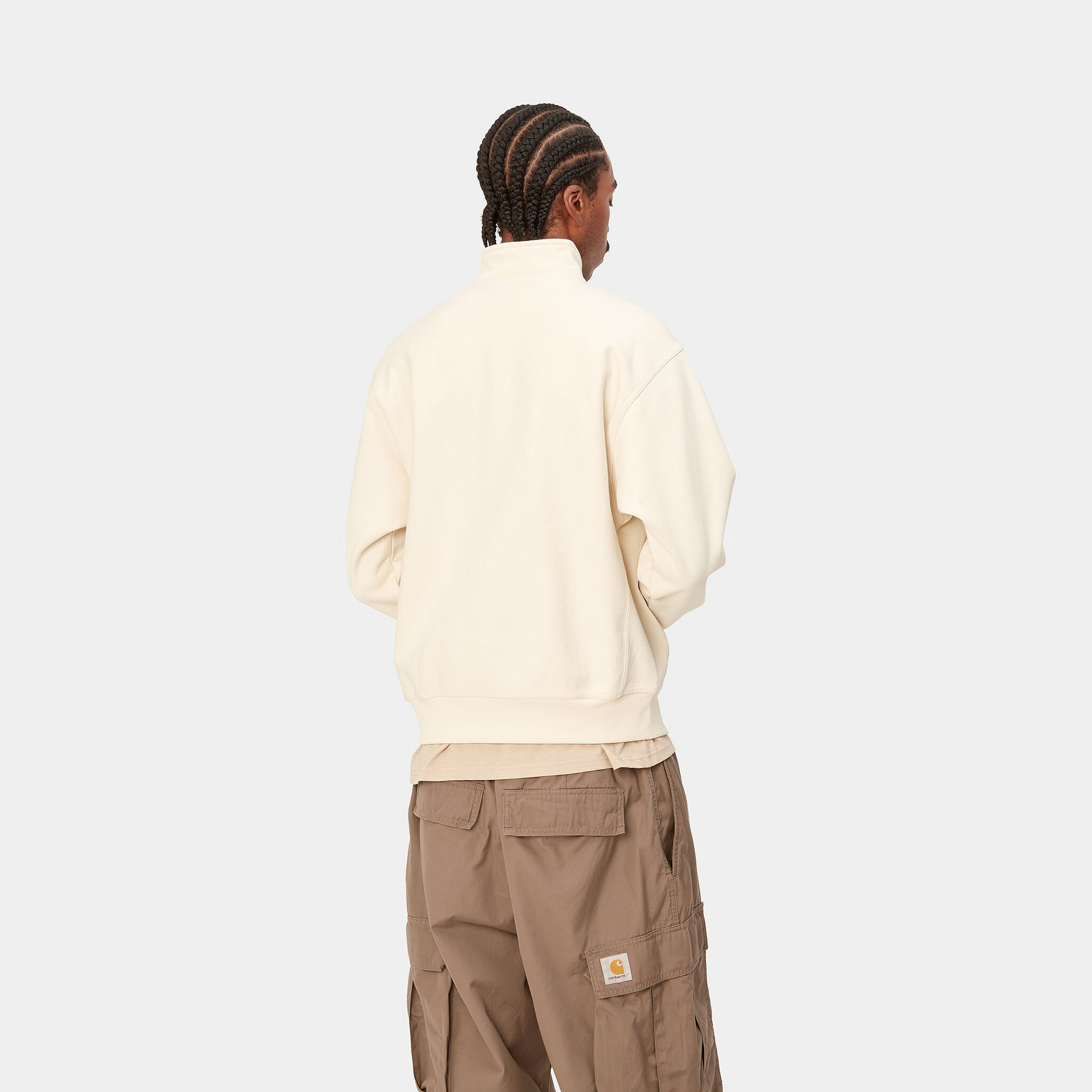 CARHARTT WIP CARHARTT half zip american script - natural