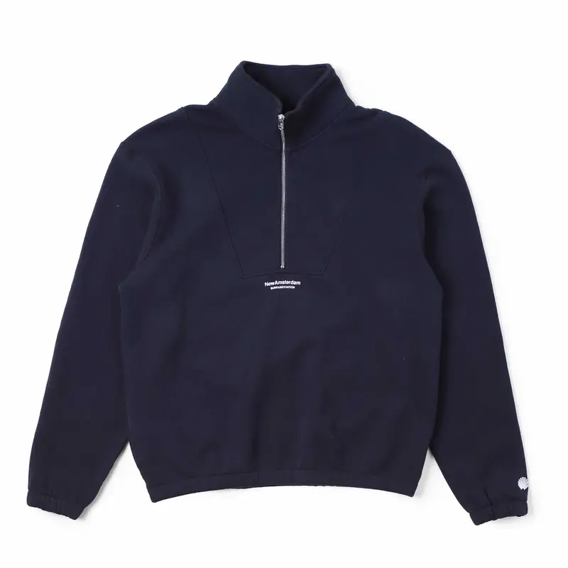 New Amsterdam NASA half zip - black