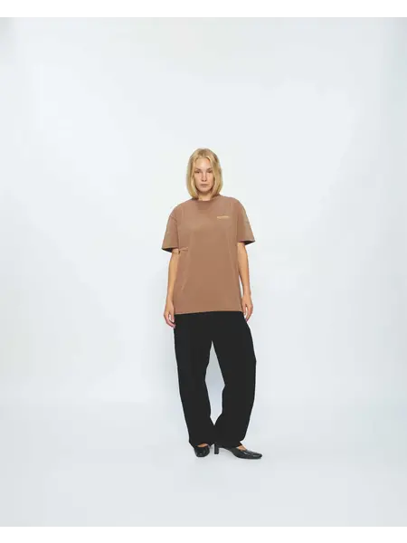 New Amsterdam NASA name tee - brown