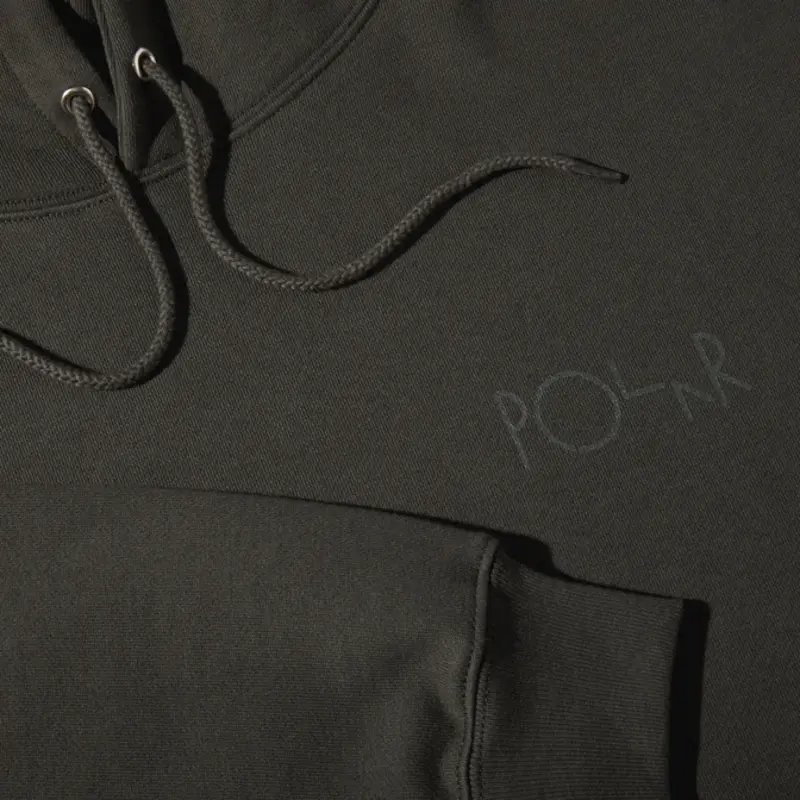 Polar POLAR dave hoodie stroke logo - dirty black