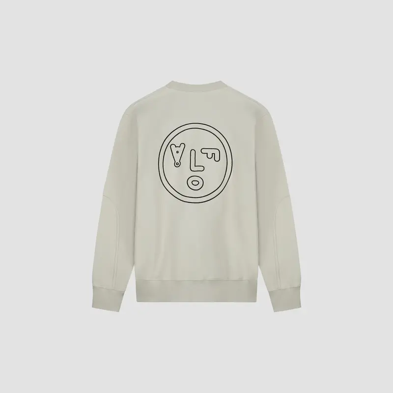 OLAF OLAF face crewneck - cement