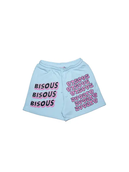 Bisous Bisous BISOUS BISOUS sonics slime shorts - cool blue