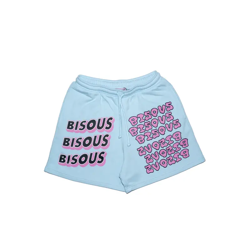 Bisous Bisous BISOUS BISOUS sonics slime shorts - cool blue