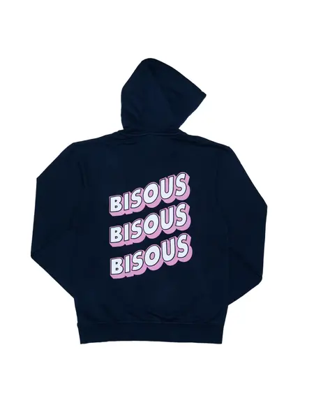 Bisous Bisous BISOUS BISOUS sonics hoodie - navy