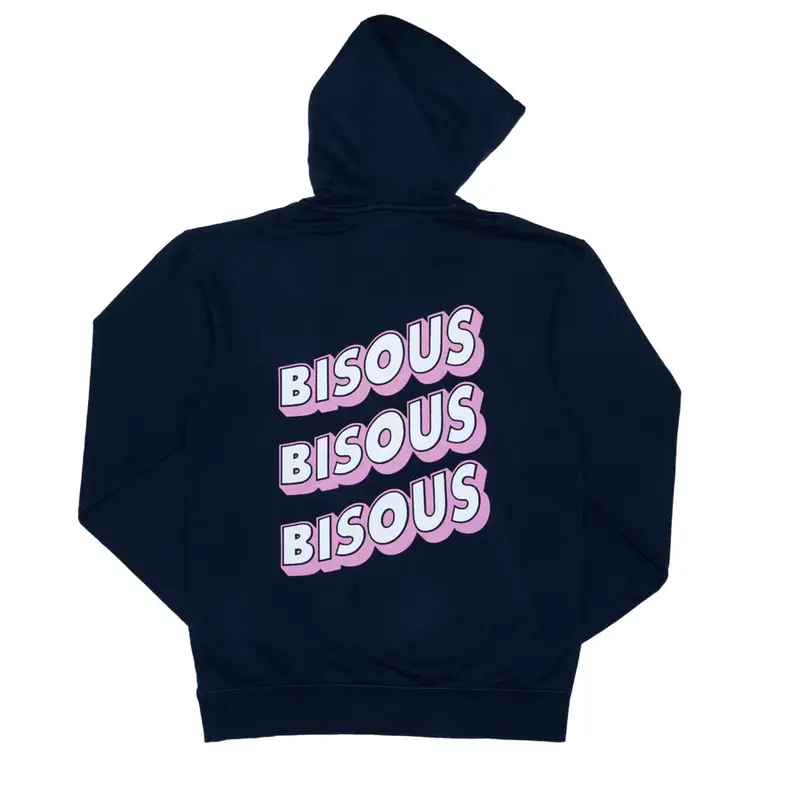 Bisous Bisous BISOUS BISOUS sonics hoodie - navy