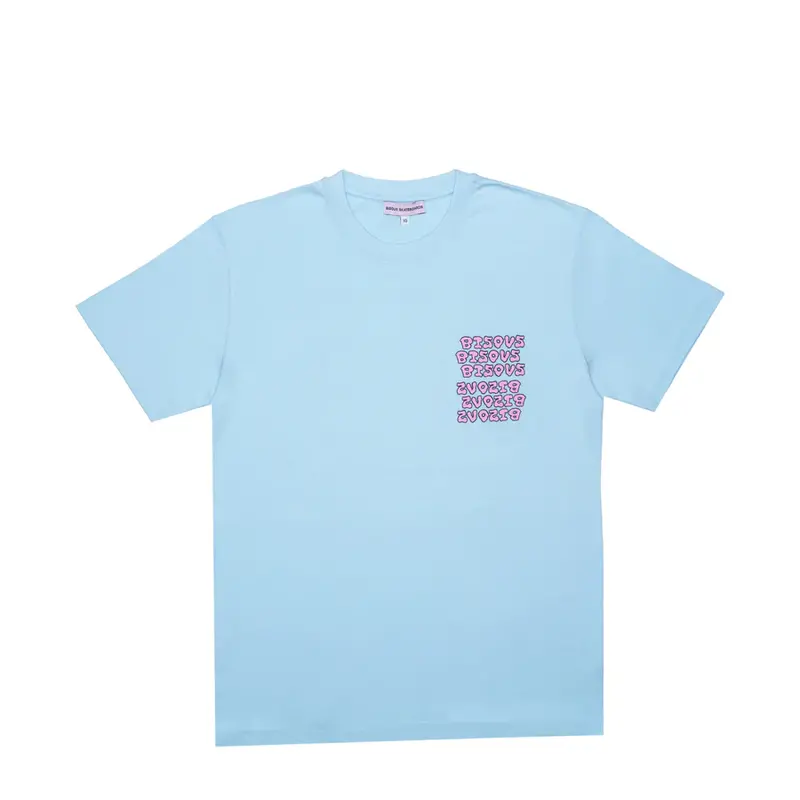 Bisous Bisous BISOUS BISOUS slime t-shirt - cool blue