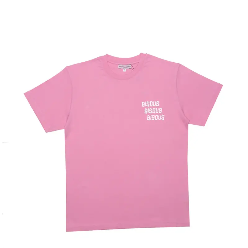Bisous Bisous BISOUS BISOUS x3 t-shirt - pink