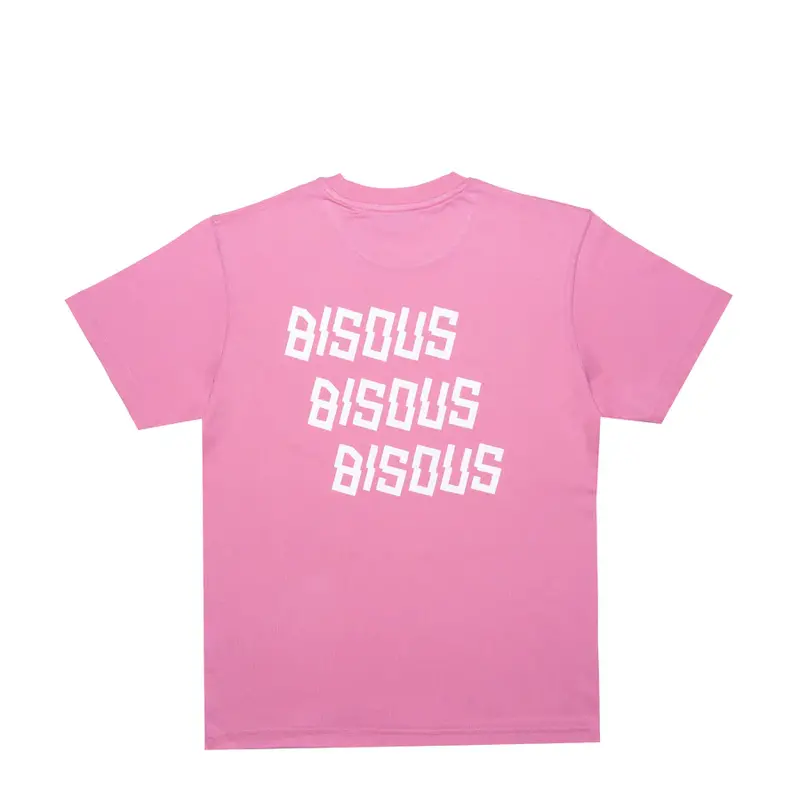 Bisous Bisous BISOUS BISOUS x3 t-shirt - pink