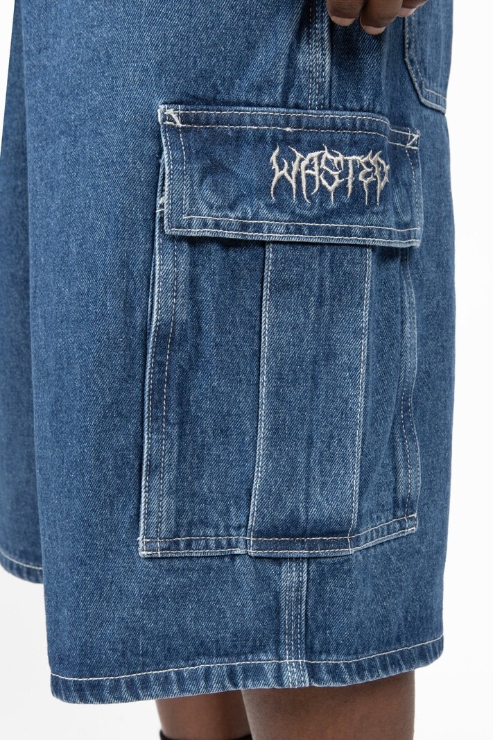 WASTED PARIS WASTED PARIS creager short - washed blue