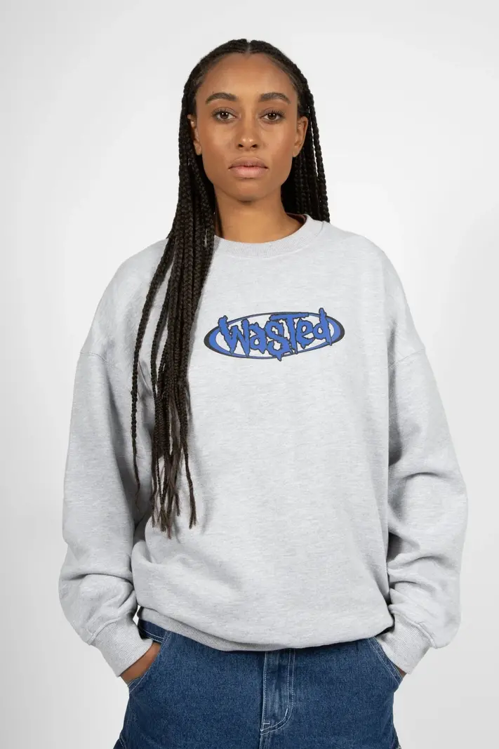 WASTED PARIS WASTED PARIS crew neck negative - ash grey