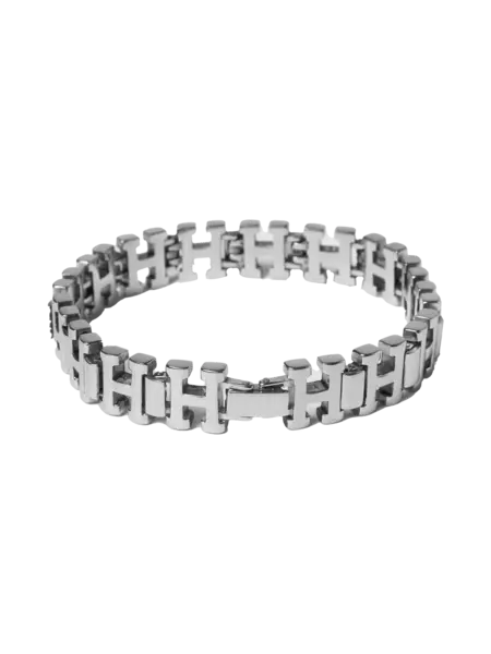 HUF HUF h link bracelet - silver