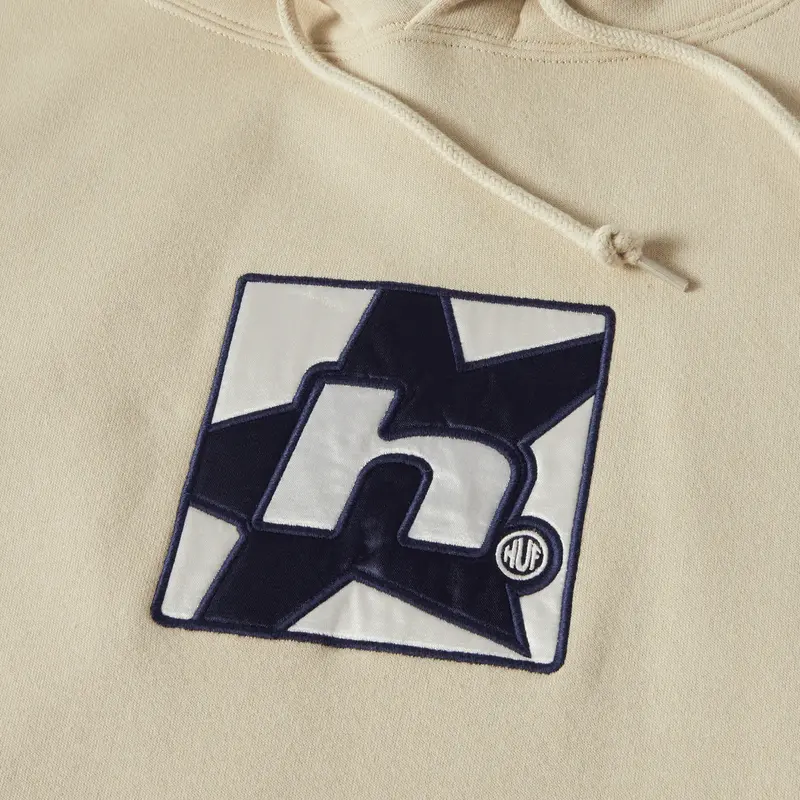 HUF HUF star hoodie - stone