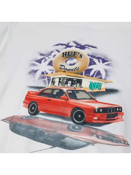 HUF HUF drive thru s/s tee - white