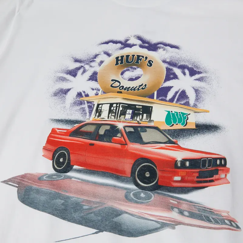 HUF HUF drive thru s/s tee - white