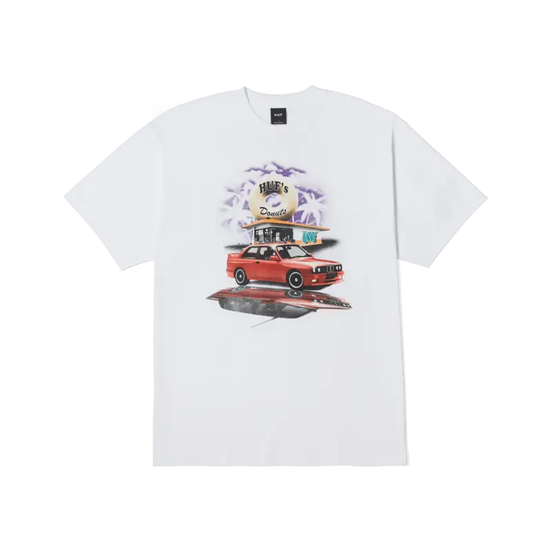 HUF HUF drive thru s/s tee - white