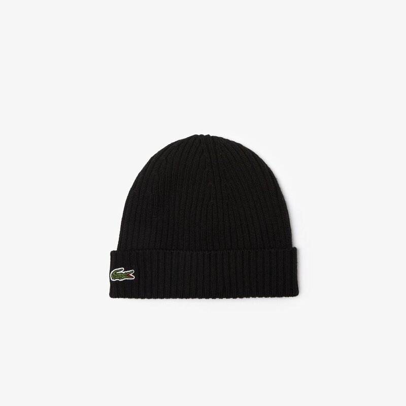 lacoste LACOSTE knitted cap - black