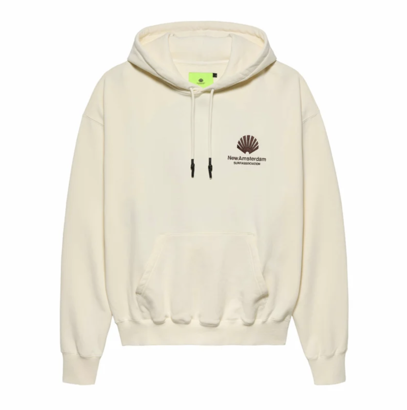 New Amsterdam NEW AMSTERDAM logo hoodie - bone