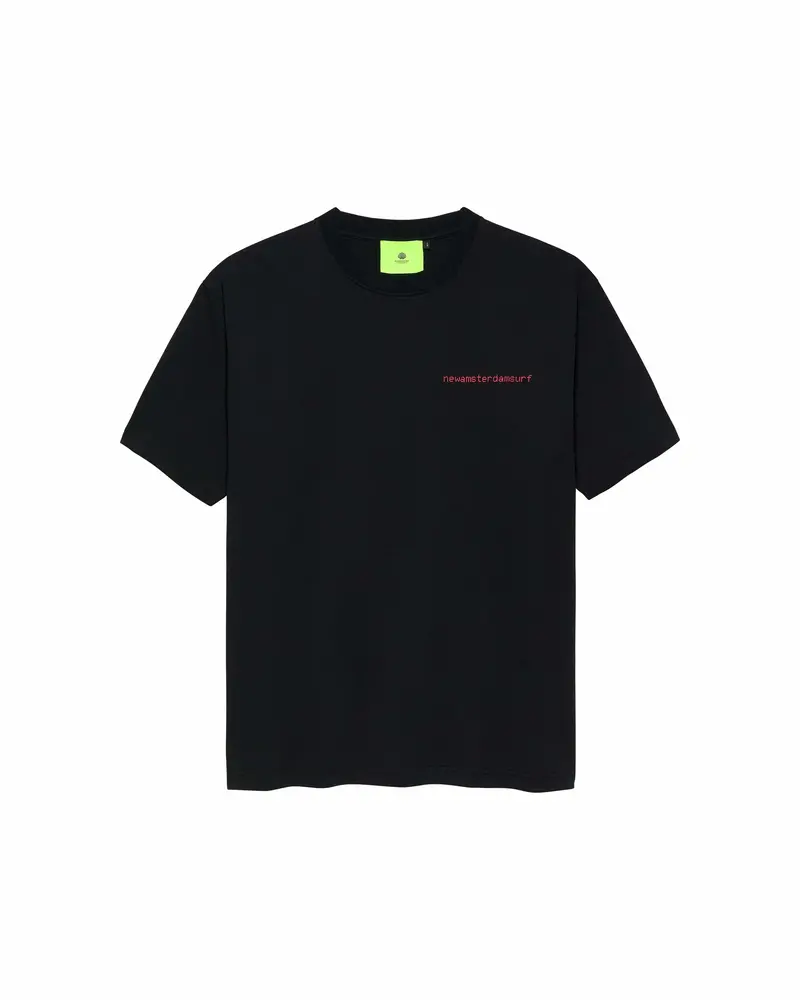 New Amsterdam NEW AMSTERDAM teletekst tee - black