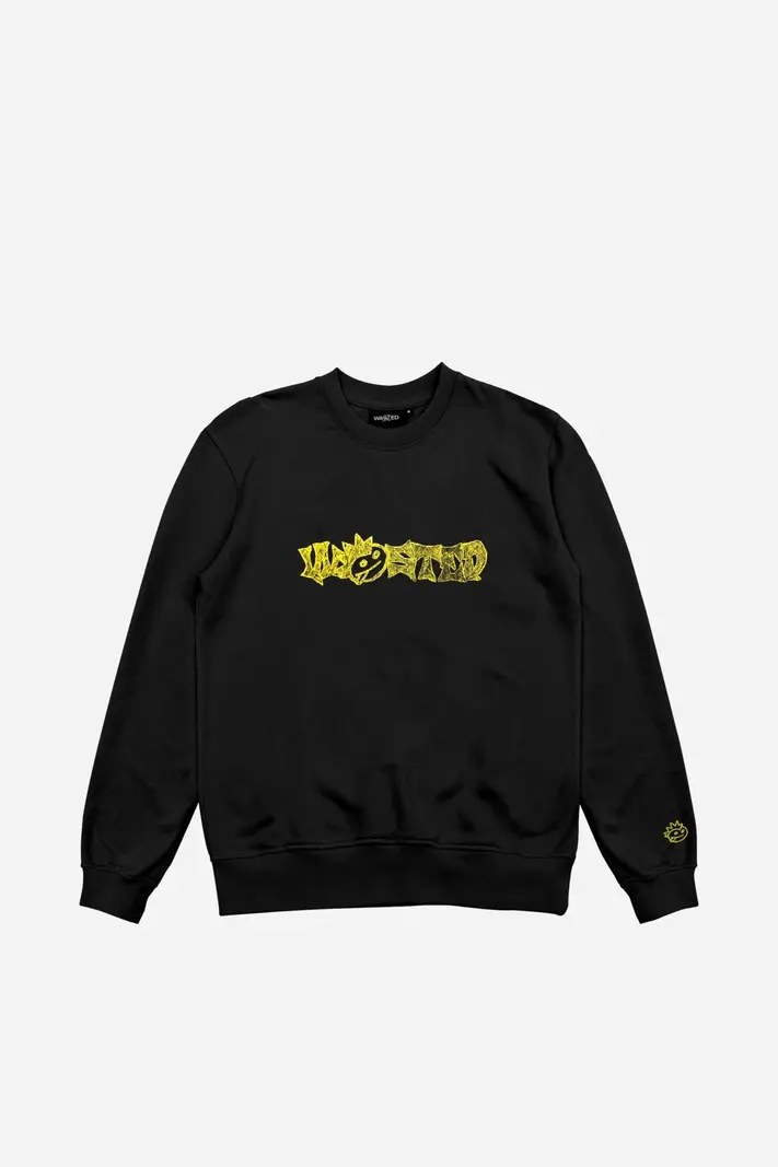 WASTED PARIS WASTED PARIS acid crewneck - black